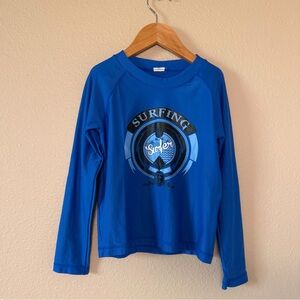 Tip Top Kids Royal Blue Surfing Graphic Rashguard